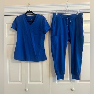 Med Couture Royal Blue Scrub Set